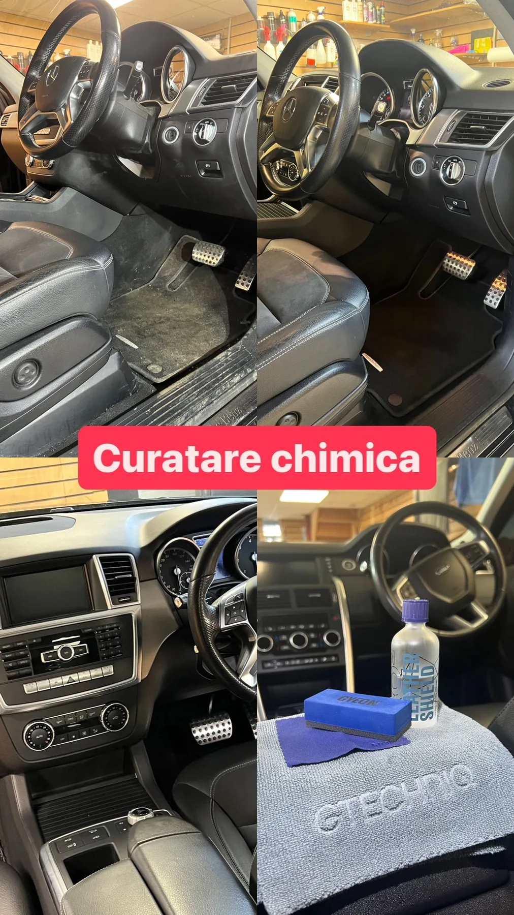 Curățare chimică interior auto la Spălătoria Auto Căinari